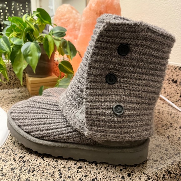 UGG Classic Cardy Button Detailed Knit Boots - Picture 3 of 3